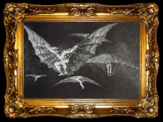 framed  Francisco Goya Modo de volar, ta009-2